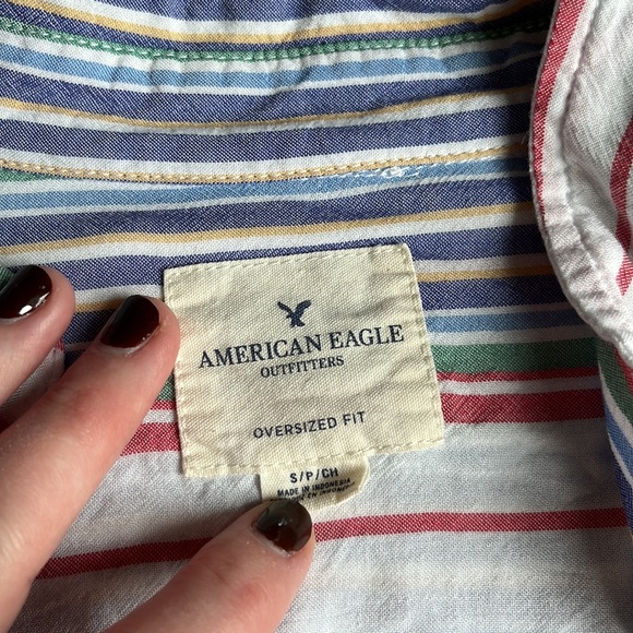 AE striped button up - Picture 4 of 4